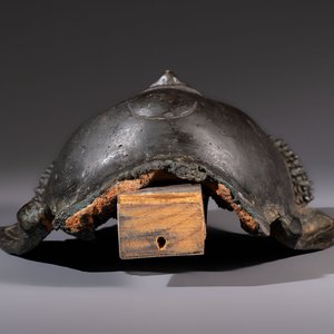 A Cambodian bronze Buddha and a Thai Buddha head, 19th C. — photo 7