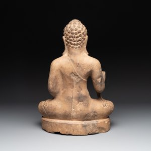 A Cambodian sandstone Buddha, pre-Angkor, 7/8th C. — photo 4