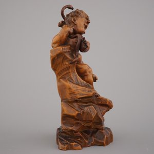 A carved boxwood figure of Hercules with a snake, ca. 1620 — photo 6