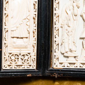 A carved ivory 'crucifixion' triptych, prob. Dieppe, France, 19th C. — photo 6