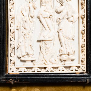 A carved ivory 'crucifixion' triptych, prob. Dieppe, France, 19th C. — photo 8