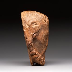 A carved limewood bearded male head, Germany, 18th C. — photo 4
