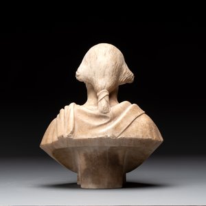 A carved marble 'Vanitas' or 'Memento Mori' bust, Italy, 18th C. — photo 3