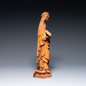 A carved oak 'Saint Catherine tramples Maxentius' group, Northern Netherlands, possibly Utrecht, last quarter 15th C. — photo 3