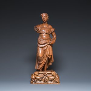 A carved oak sculpture of St. John of Calvary, Flanders, 16th C. — photo 2