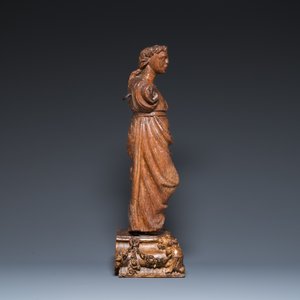 A carved oak sculpture of St. John of Calvary, Flanders, 16th C. — photo 3