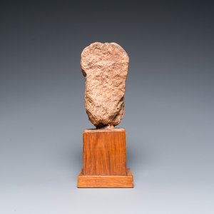 A carved stone head of a bearded man, 15/16th C. — 照片 4