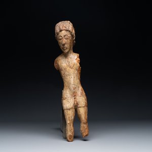 A carved wooden corpus with traces of polychromy, Portugal, 16th C. — 照片 1
