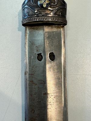 A Caucasian walrus bone-hilted kindjal with niello silver mounts, 19th C. — 照片 10