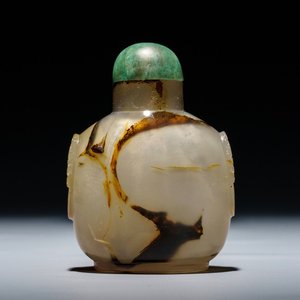 A Chinese agate snuff bottle, 18/19th C. — 照片 1