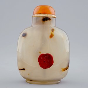 A Chinese agate snuff bottle, 19/20th C. — 照片 3