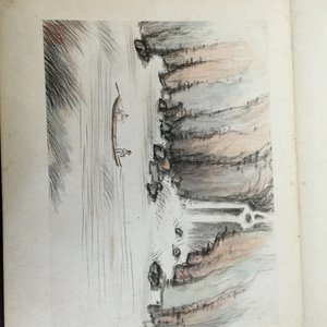 A Chinese album of watercolor drawings and calligraphy, 19/20th C. — photo 13