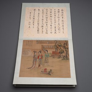 A Chinese album with various figural paintings and calligraphy, signed Wu Shan 吴珊, dated 1904 — 照片 13