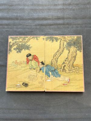 A Chinese album: 'Yuci Jingxinzhai Renwuce 御賜靜心齋人物冊', ink and colour on silk, Qianlong seal mark and of the period — 照片 13