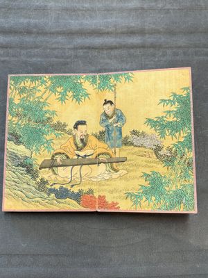 A Chinese album: 'Yuci Jingxinzhai Renwuce 御賜靜心齋人物冊', ink and colour on silk, Qianlong seal mark and of the period — 照片 14