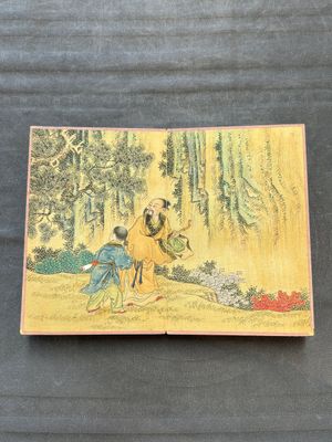 A Chinese album: 'Yuci Jingxinzhai Renwuce 御賜靜心齋人物冊', ink and colour on silk, Qianlong seal mark and of the period — 照片 16