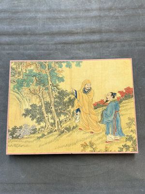 A Chinese album: 'Yuci Jingxinzhai Renwuce 御賜靜心齋人物冊', ink and colour on silk, Qianlong seal mark and of the period — 照片 6