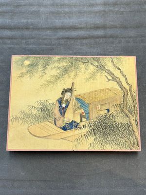 A Chinese album: 'Yuci Jingxinzhai Renwuce 御賜靜心齋人物冊', ink and colour on silk, Qianlong seal mark and of the period — 照片 7