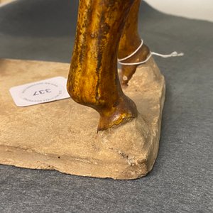 A Chinese amber- and cream-glazed pottery model of a horse, Tang — photo 23