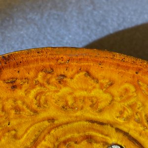 A Chinese amber-glazed relief-decorated saucer dish, Liao (916-1125) — photo 3