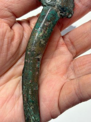 A Chinese archaic bronze fitting and a spearhead, Western Zhou — photo 15