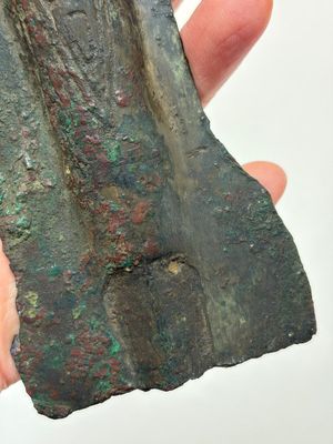 A Chinese archaic bronze fitting and a spearhead, Western Zhou — photo 4