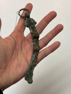 A Chinese archaic bronze fitting and a spearhead, Western Zhou — photo 10