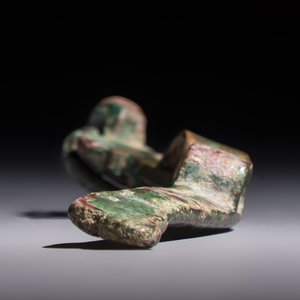 A Chinese archaic bronze fitting and a spearhead, Western Zhou — photo 13