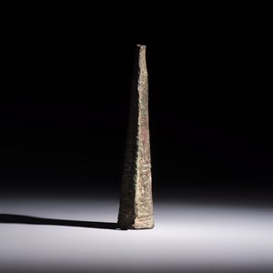 A Chinese archaic bronze fitting and a spearhead, Western Zhou — photo 3
