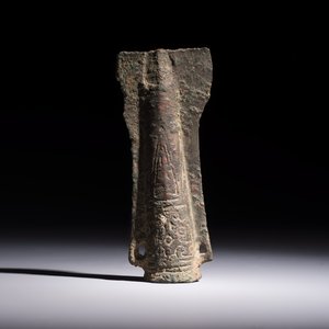 A Chinese archaic bronze fitting and a spearhead, Western Zhou — photo 4