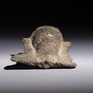 A Chinese archaic bronze fitting and a spearhead, Western Zhou — photo 7