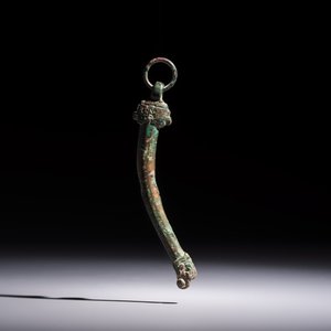A Chinese archaic bronze fitting and a spearhead, Western Zhou — photo 8