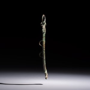 A Chinese archaic bronze fitting and a spearhead, Western Zhou — photo 10