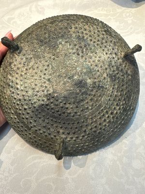 A Chinese archaic bronze food vessel and cover with 'Leiwen' and bosses design, 'Dou 豆', Eastern Zhou — 照片 11