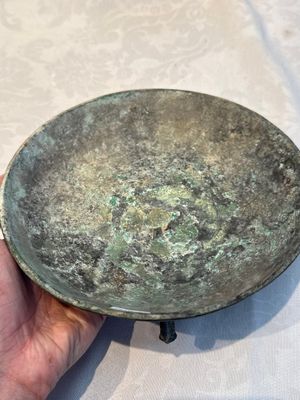 A Chinese archaic bronze food vessel and cover with 'Leiwen' and bosses design, 'Dou 豆', Eastern Zhou — 照片 14