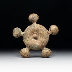 A Chinese archaic bronze horse bell ornament, Western Zhou — photo 1