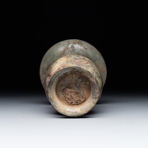 A Chinese archaic bronze ritual wine vessel with buffalo heads, 'zhi 觯', Western Zhou — photo 6