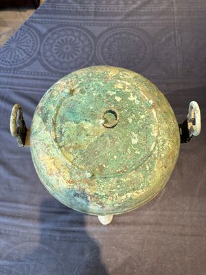 A Chinese archaic bronze tripod food vessel, 'ding 鼎', Eastern Han — 照片 5