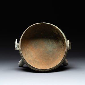 A Chinese archaic bronze tripod food vessel, 'ding 鼎', Eastern Han — 照片 5