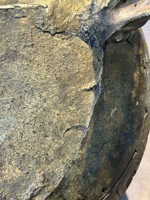 A Chinese archaic bronze tripod food vessel, 'ding 鼎', Han — foto 14