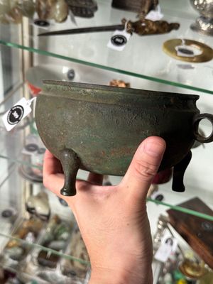 A Chinese archaic bronze tripod food vessel, 'dun 敦', Eastern Zhou — 照片 3