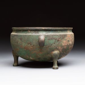 A Chinese archaic bronze tripod food vessel, 'dun 敦', Eastern Zhou — 照片 3