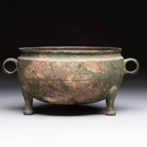 A Chinese archaic bronze tripod food vessel, 'dun 敦', Eastern Zhou — 照片 4