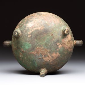 A Chinese archaic bronze tripod food vessel, 'dun 敦', Eastern Zhou — 照片 7