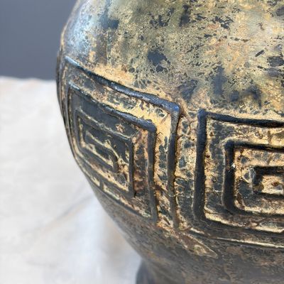 A Chinese archaistic bronze vase with taotie handles — photo 9