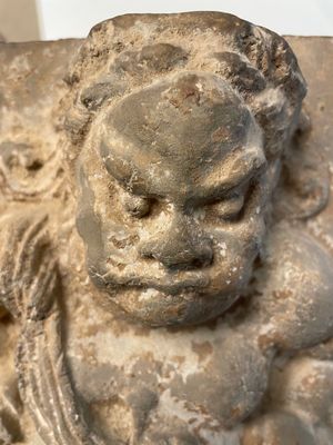 A Chinese architectural pottery tile of a 'non-Han' figure, Song/Jin — photo 10