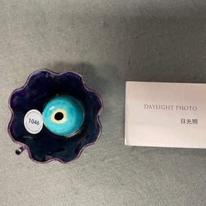 A Chinese aubergine- and turquoise-glazed 'lotus' trick cup, Kangxi — 照片 10