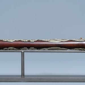A Chinese bamboo, jadeite and Yixing stoneware opium pipe, 19th C. — 照片 9