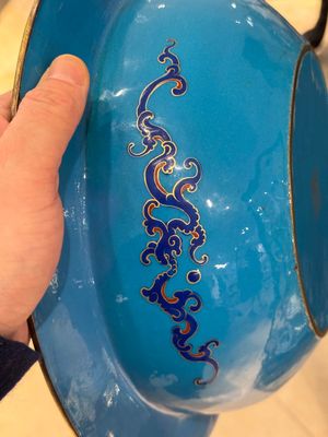 A Chinese Beijing enamel basin, Qianlong mark and of the period — photo 14