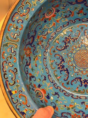 A Chinese Beijing enamel basin, Qianlong mark and of the period — photo 6